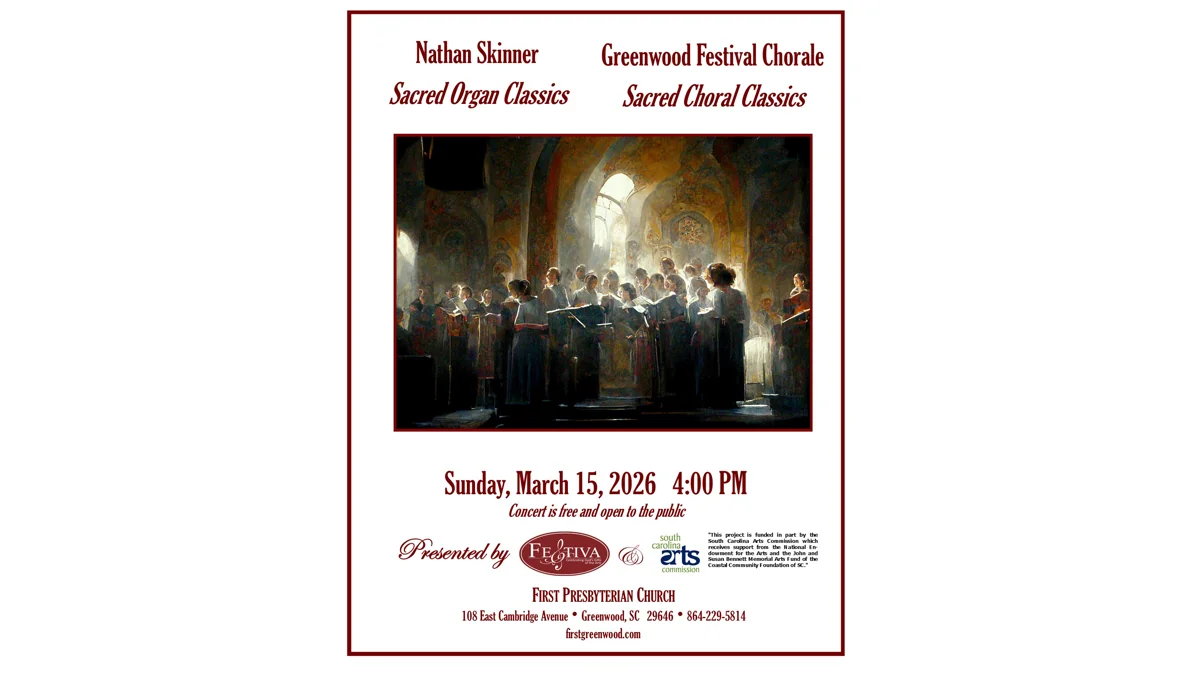 GFC Skinner March 2026 Event First Presbyterian Church in Greenwood, SC